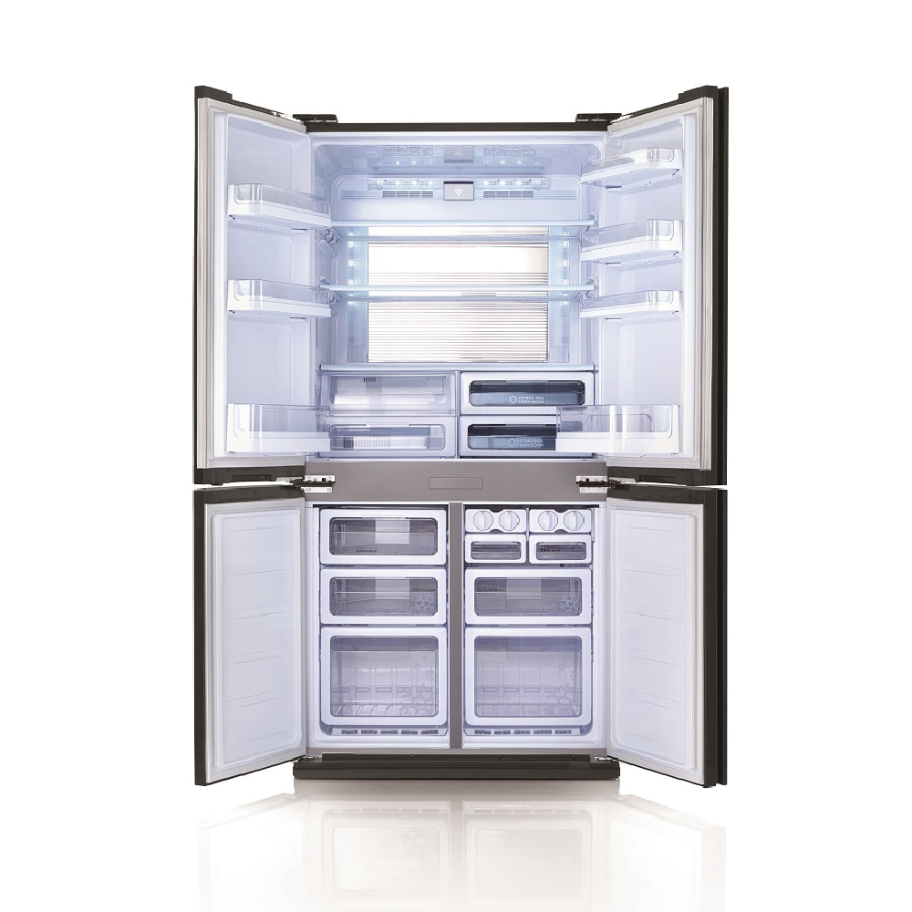 Sharp 4-Door Refrigerator SJ-FX87V-BK | 605 Liters - Image 3