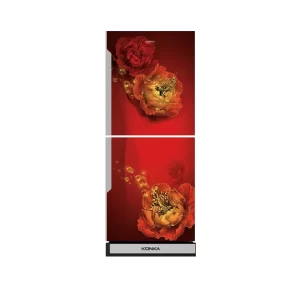 KONKA Refrigerator-KRT-165GB-Red Peony-2-Door, Upper Freezer (165 Ltr)
