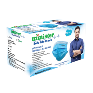MINISTER SAFE LIFE SURGICAL MASK (50 pcs)