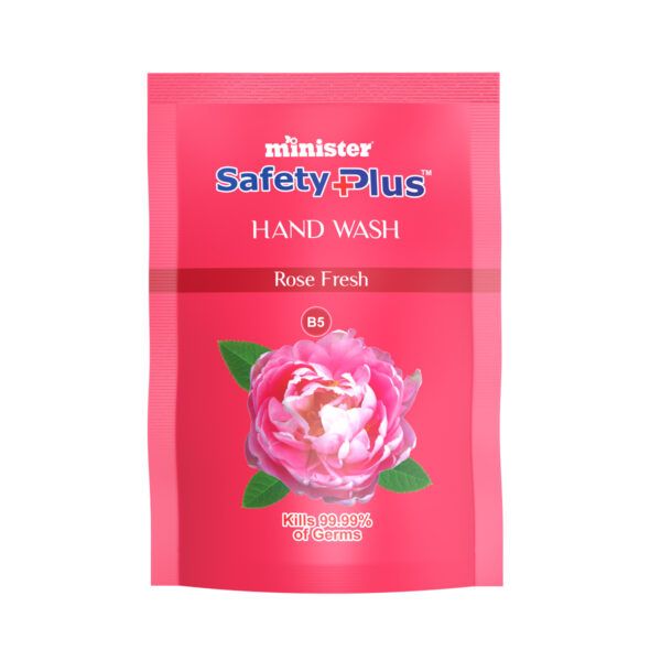 MINISTER SAFETY PLUS HAND WASH REFILL (ROSE FRESH) 180+20mll