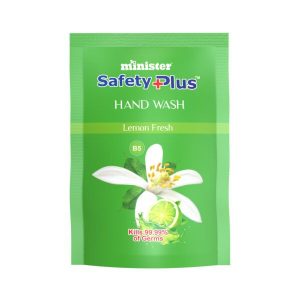 MINISTER SAFETY PLUS HAND WASH REFILL (LEMON FRESH) 180+20ml