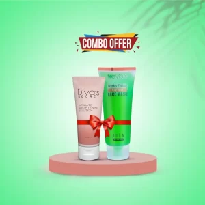 Freyias Weekly Peeling Aloe Vera Face Wash 100ml & Divas Secret Intimate Brightening Solution 50 ml Combo